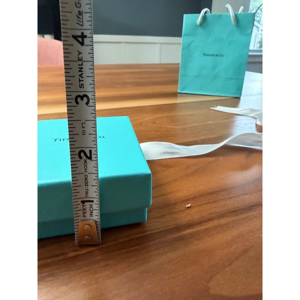 Tiffany & Co Empty Jewelry Box Bag Ribbon Blue Packaging Set Luxury *No Jewelry